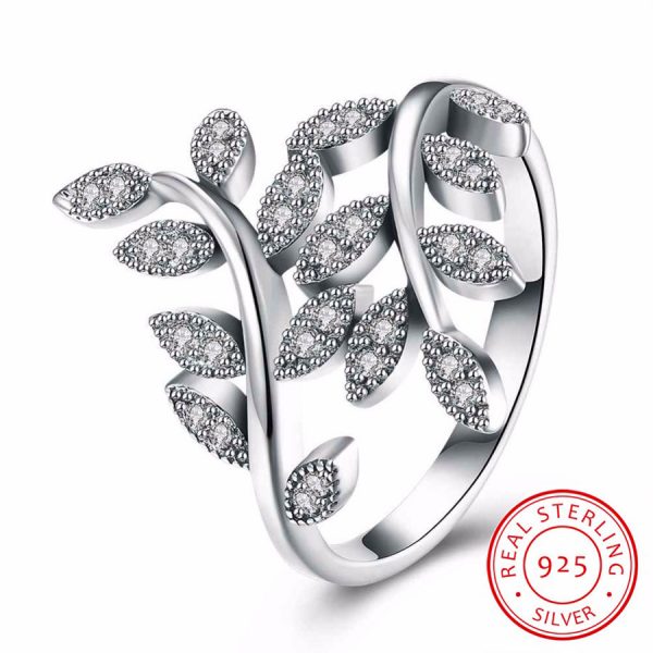 Silver Leaf Ring